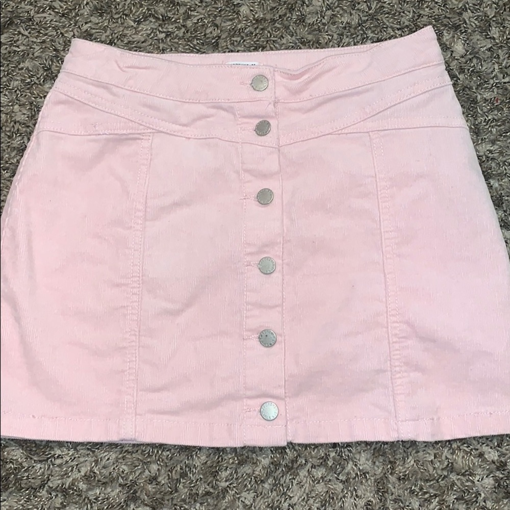Blush Pink Corduroy Skirt